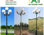 Thông Số Kỹ Thuật Cột Đèn Sân Vườn Công Viên Đế Gang Banian